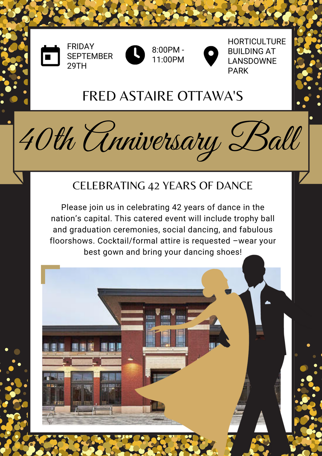 Ticket for Fred Astaire Ottawa's 40th Anniversary Ball